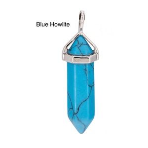 Blue Howlite Chakra Point Pendant